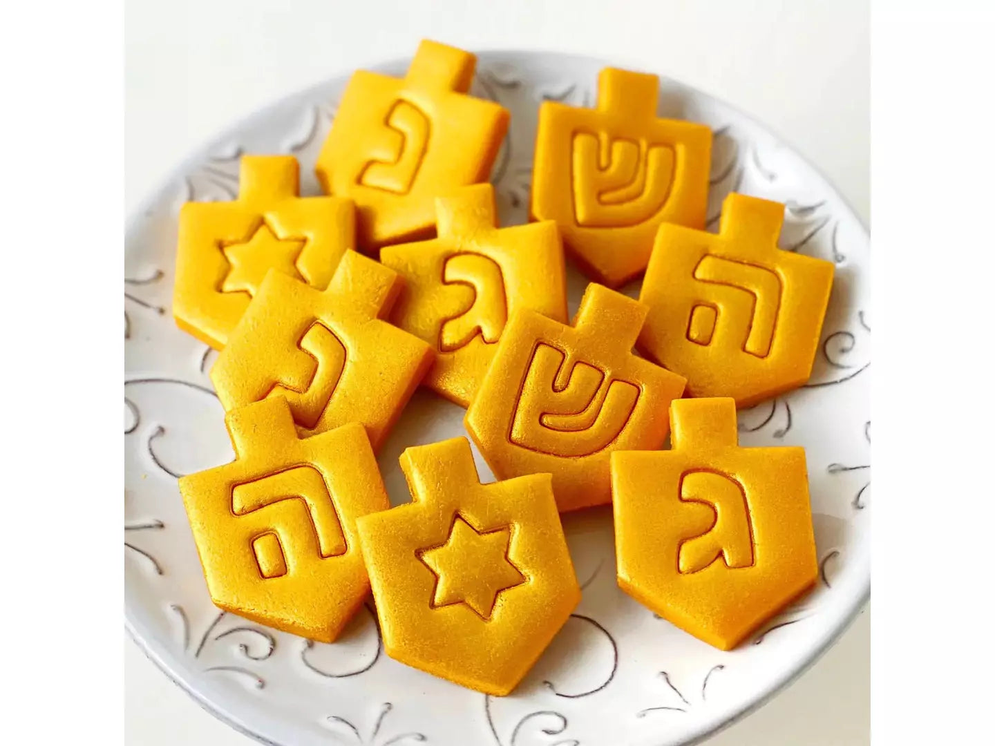 Marzipan Dreidel Tiles