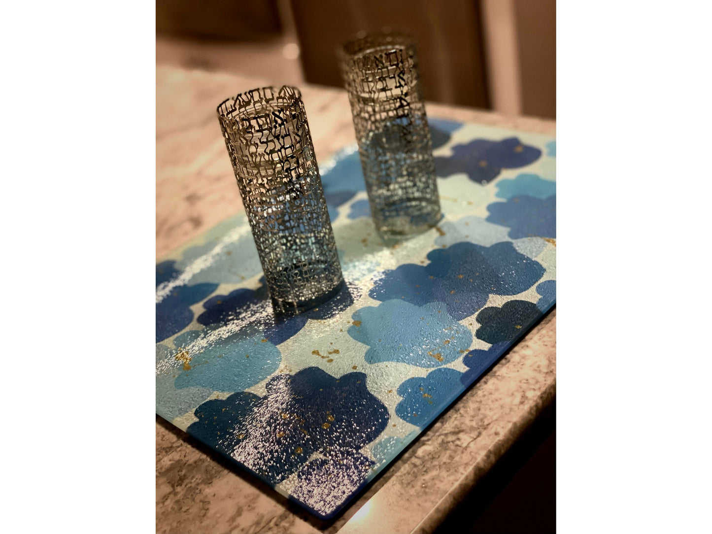 Hamsa Challah Board / Candle Drip Tray