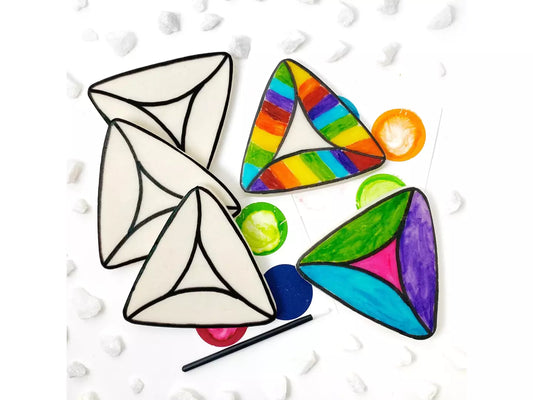 Purim Paint-Your-Own Marzipan Hamantaschen