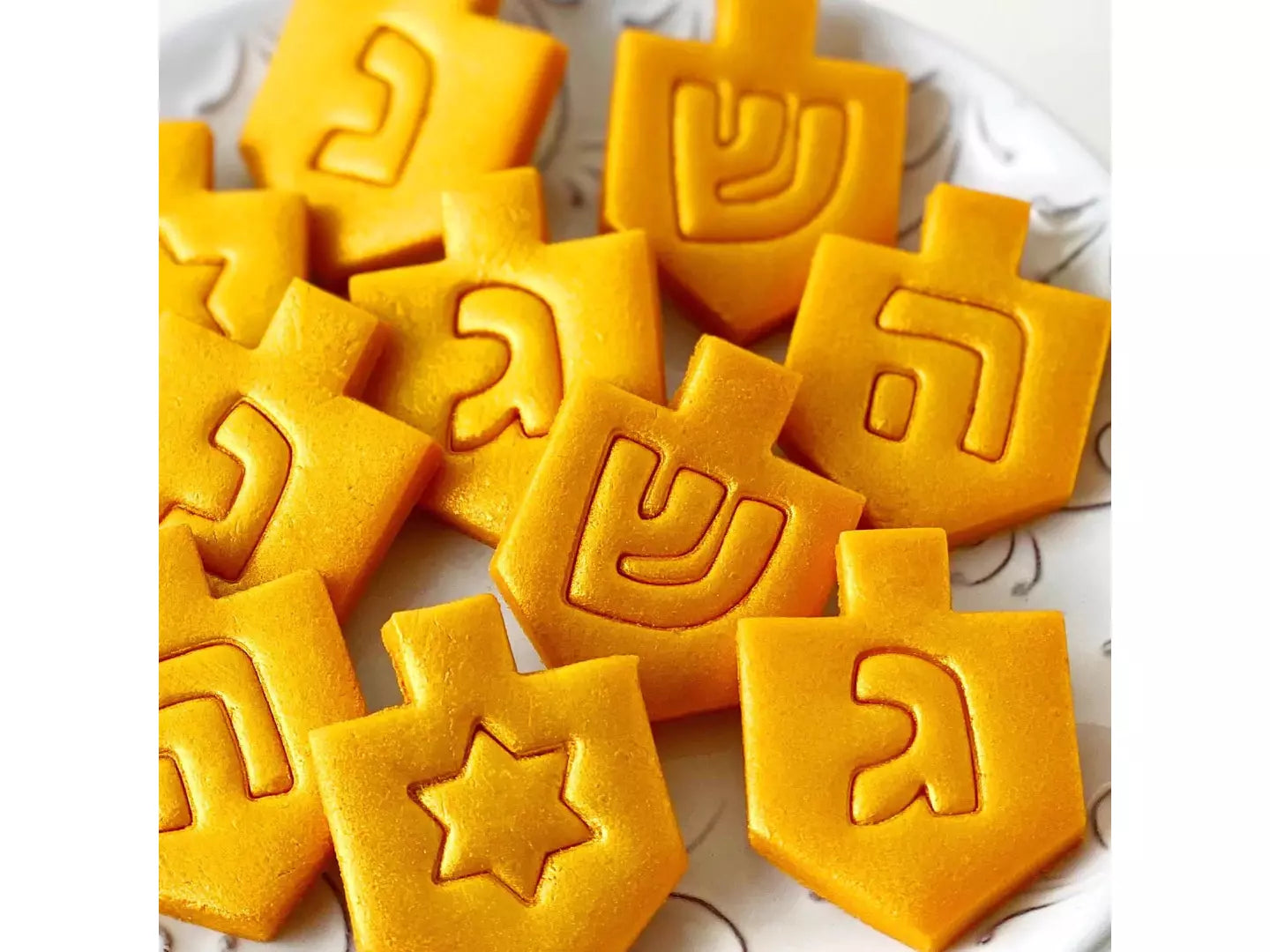 Marzipan Dreidel Tiles