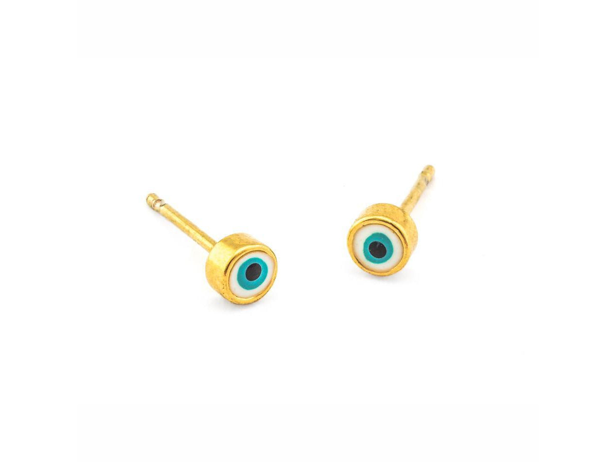 Enamel Evil Eye Studs