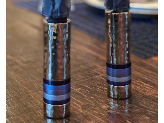 Shabbat Cylinder Candlesticks