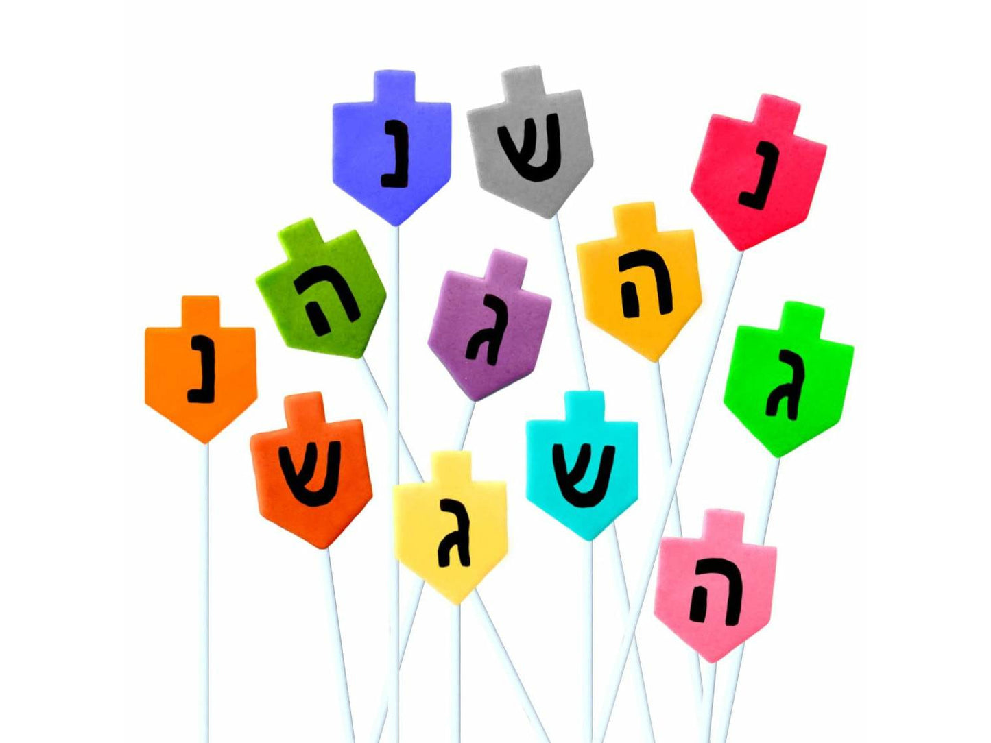 Marzipan Colorful Dreidel Set