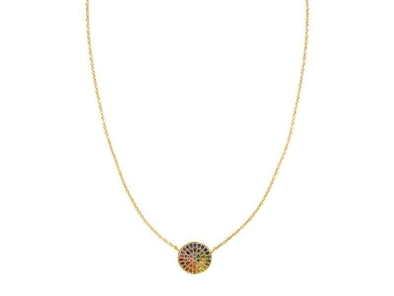 Circle Rainbow Necklace
