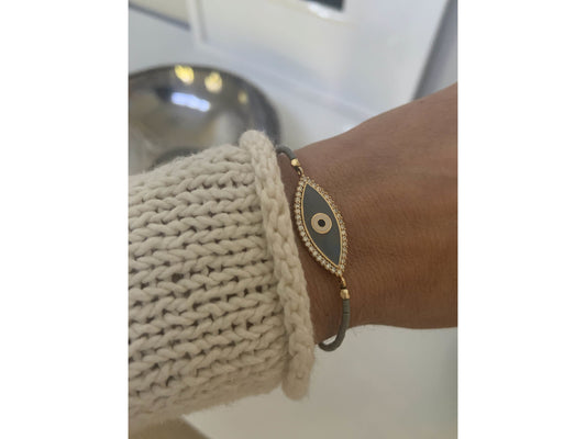 Enamel Evil Eye Bracelet