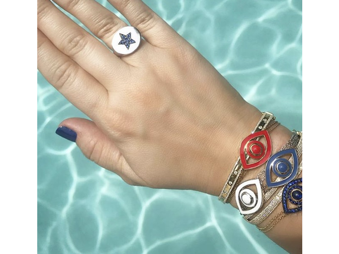 Enamel Eye Bracelet - Large