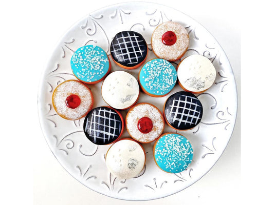 Hanukkah Sufganiyot Marzipan Donuts