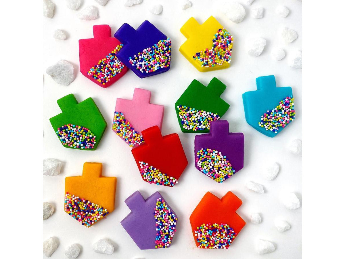 Marzipan Sprinkle Dreidel Tiles