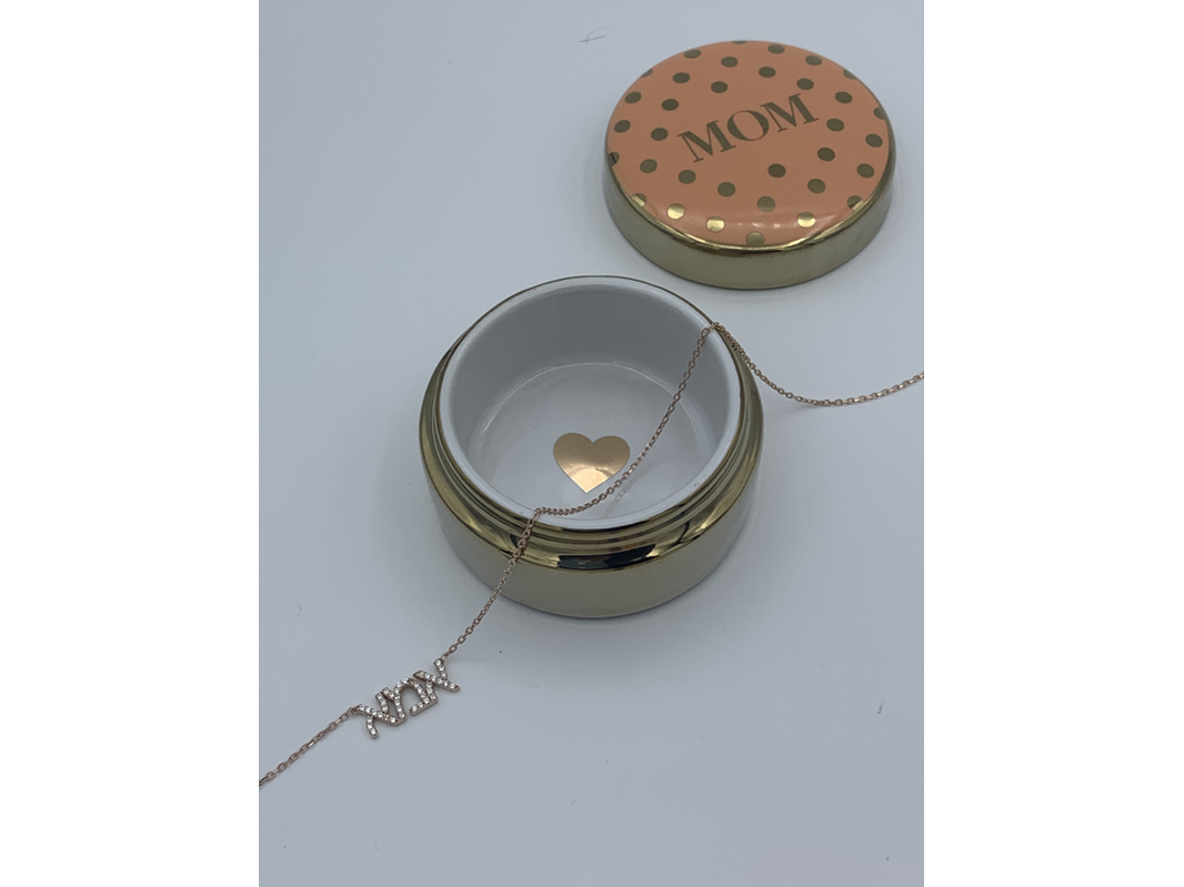 Imma (Mom in Hebrew) CZ Necklace
