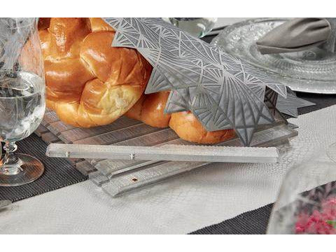 Acrylic Striped Challah Board