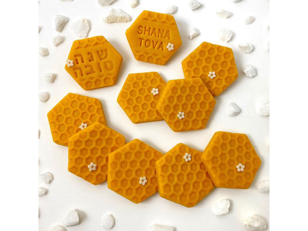 Marzipan Shana Tova honeycomb greetings
