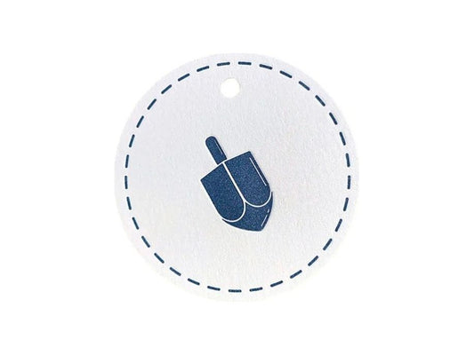 Dreidel Circle Gift Tags