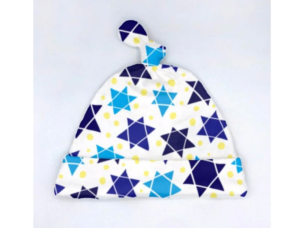 Star of David baby hat (0-3M)