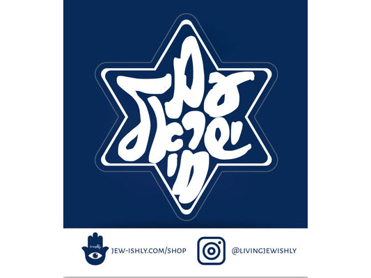 Am Yisrael Chai Vinyl Stickers
