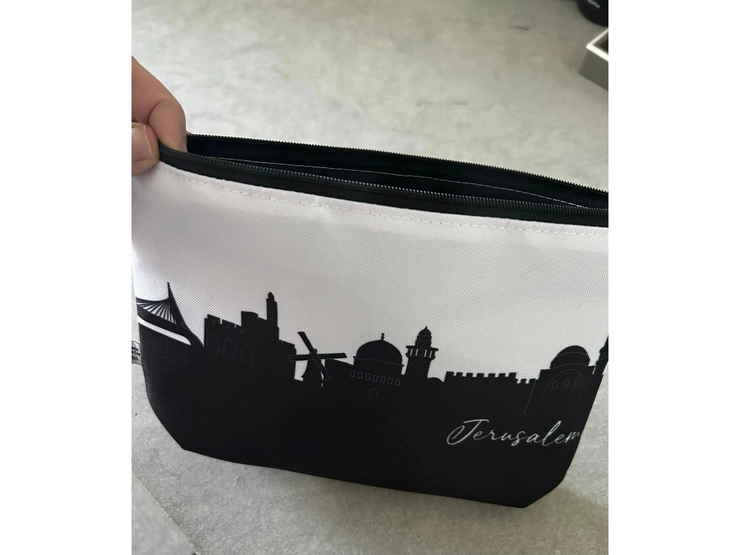 Tel Aviv / Jerusalem Skyline Toiletry Bag