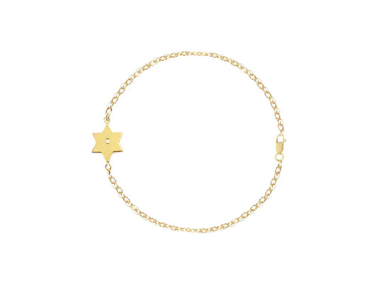 Star of David Diamond Bracelet/Anklet