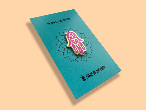 Hamsa Enamel Pin