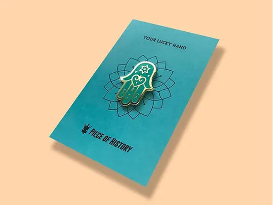 Hamsa Enamel Pin