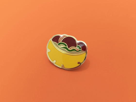 Falafel pita sandwich enamel pin