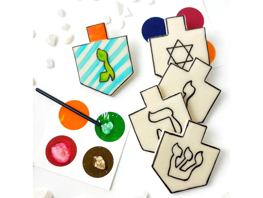 Paint Your Own Hanukkah Dreidels
