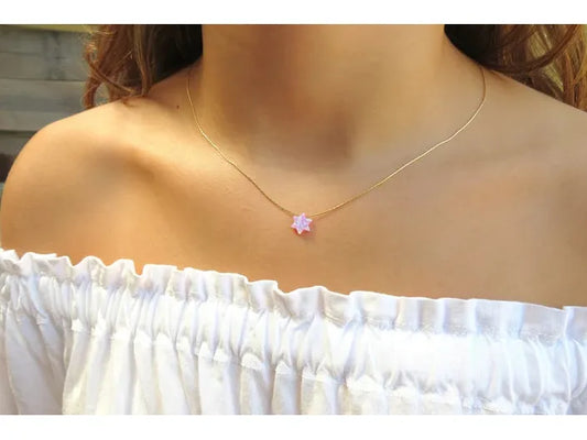 Star of David Opal Necklace