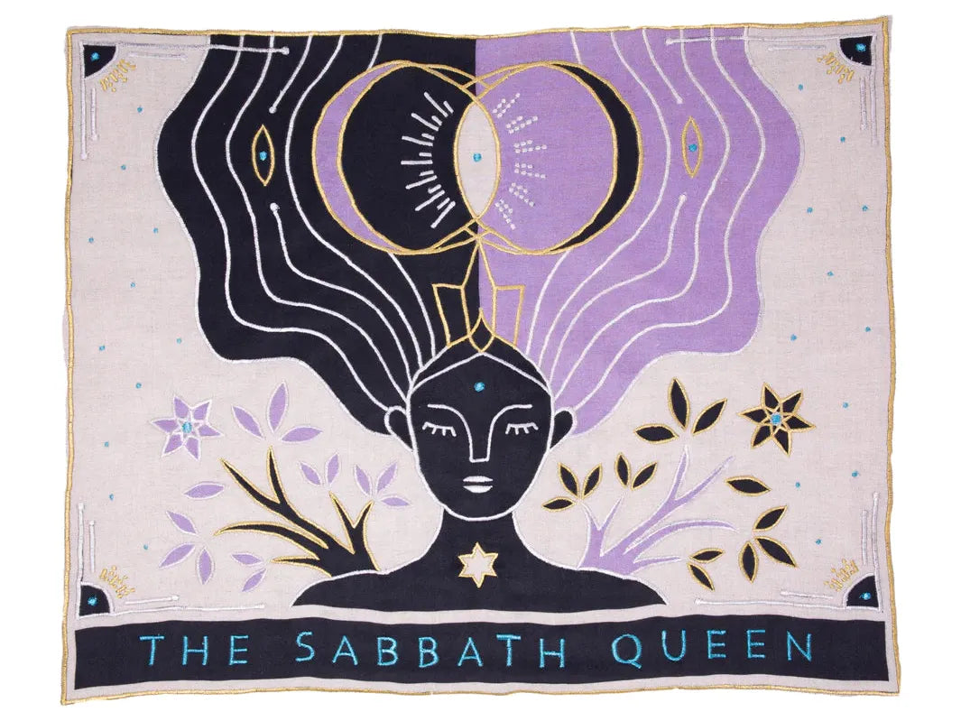 Sabbath Queen Challah Cover - Lavender Cosmos