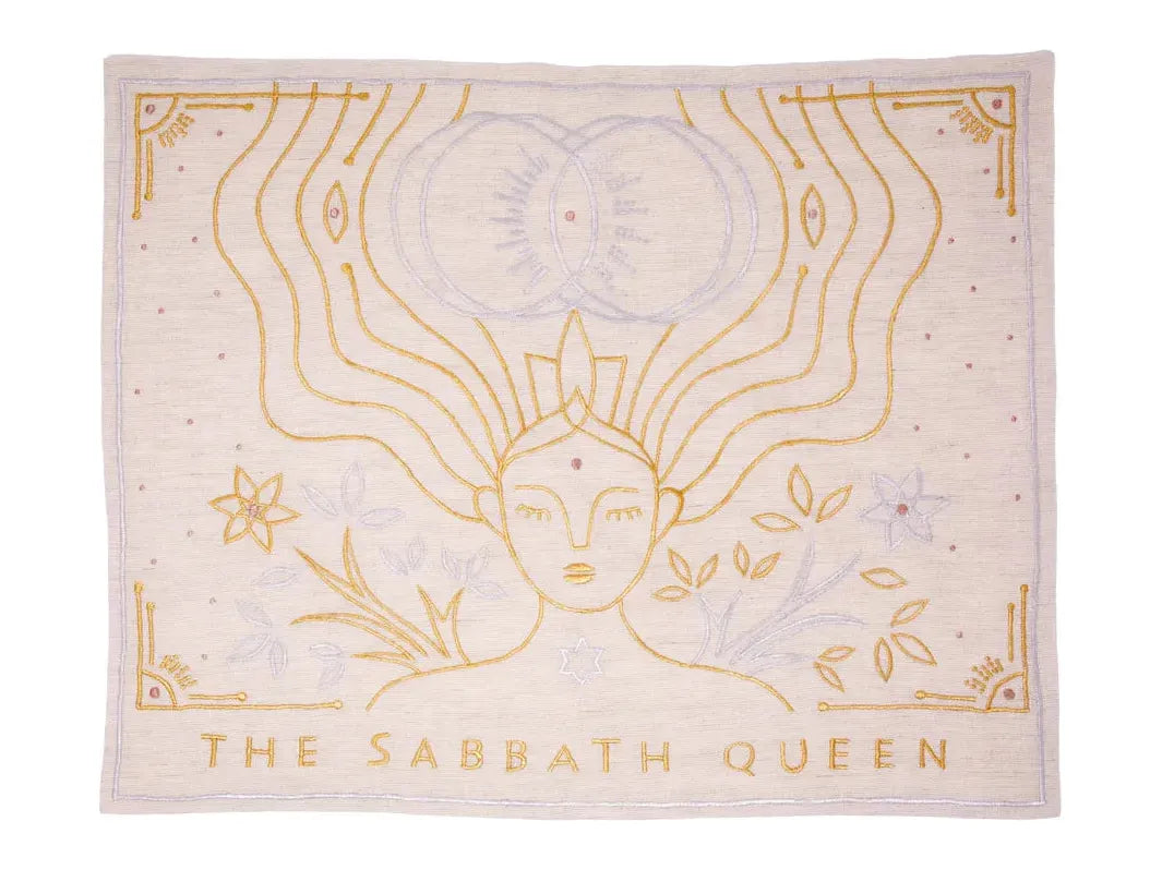 Sabbath Queen Challah Cover - Golden Sand