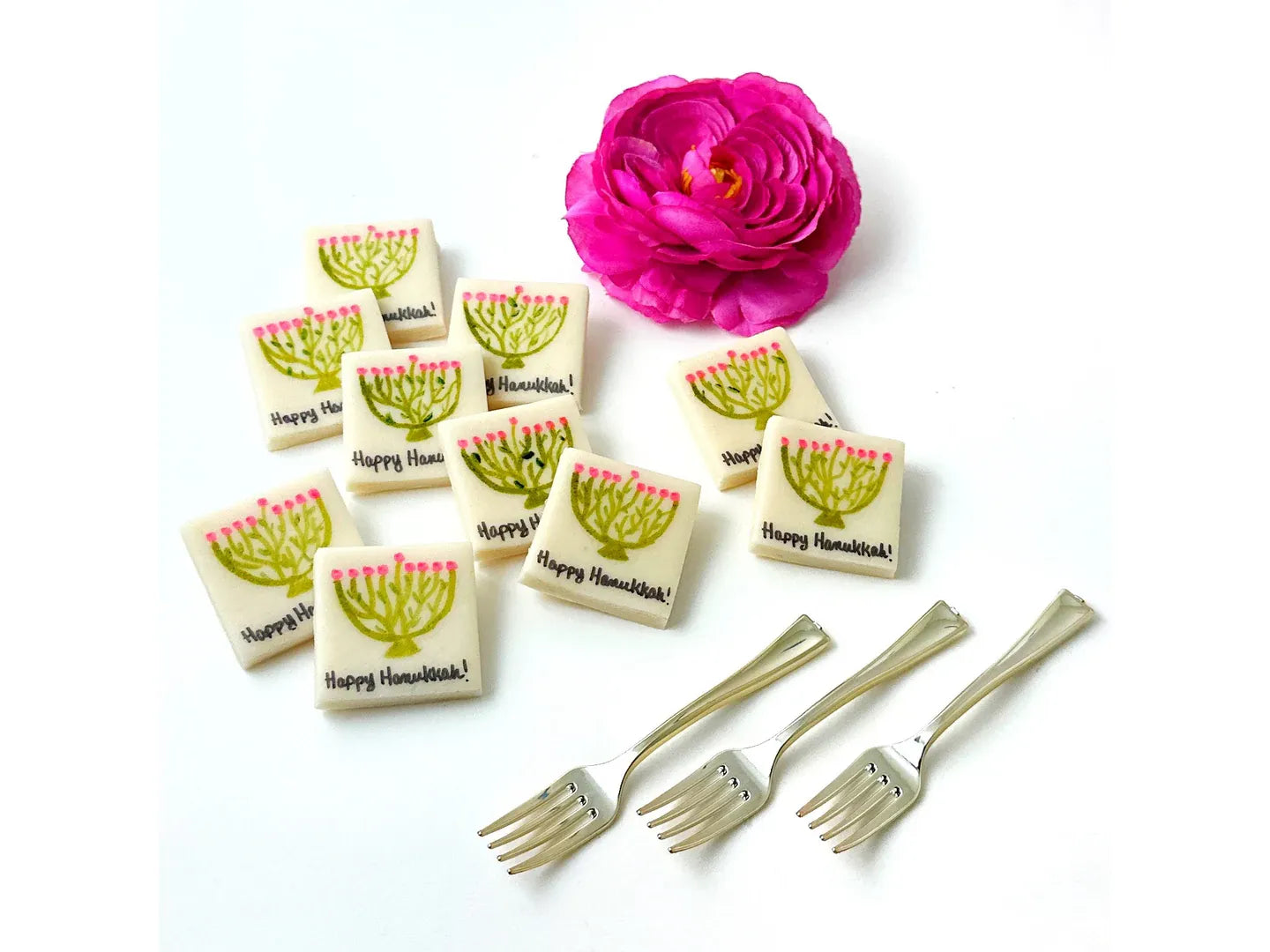 Happy Hanukkah Marzipan Placecards