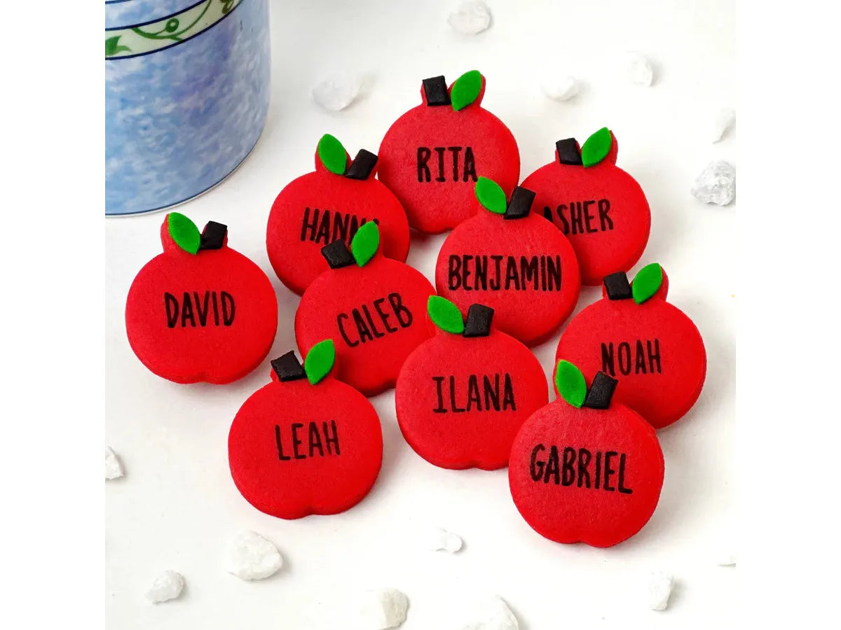 Personalized Marzipan Apple Place Settings