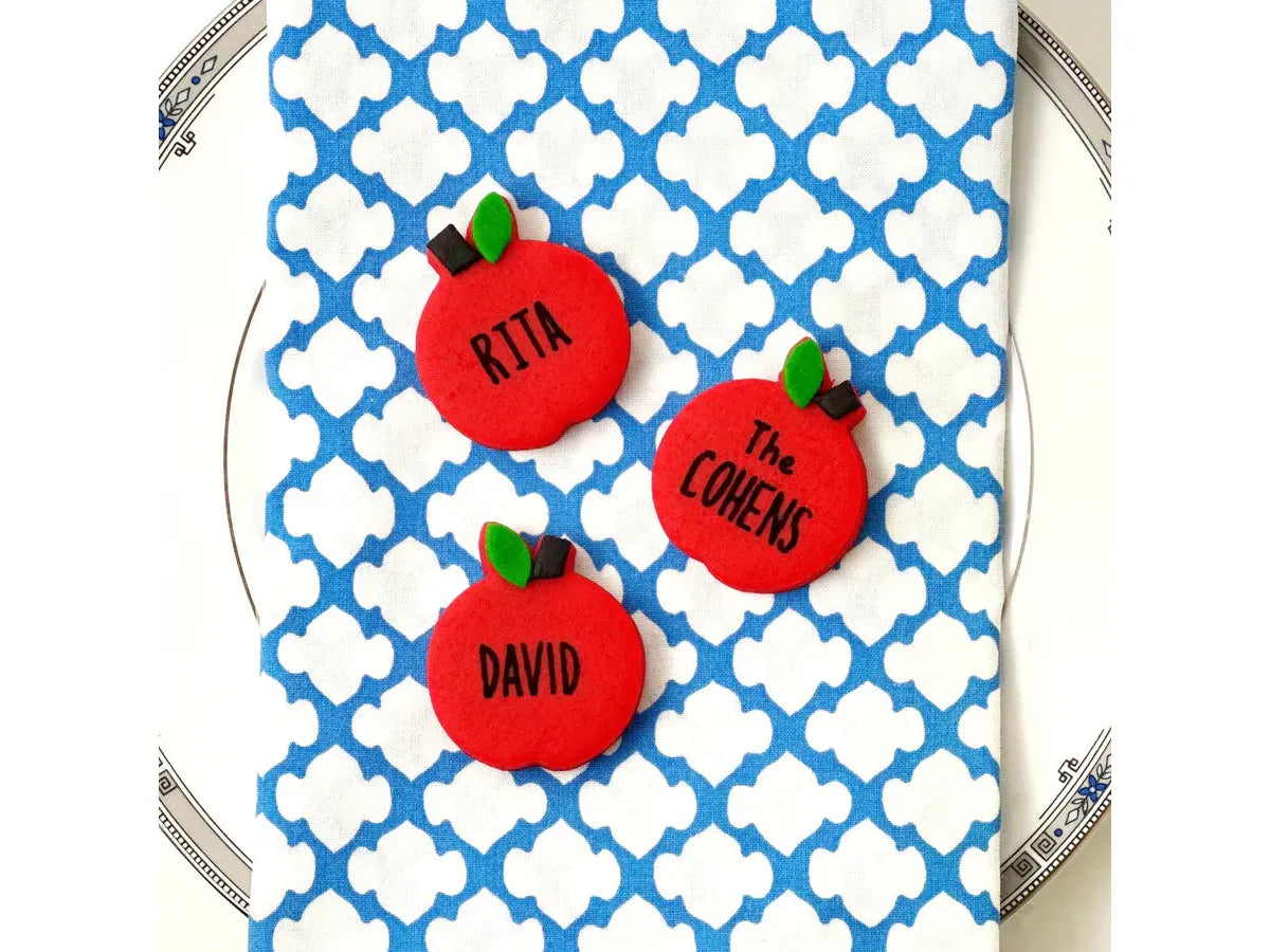 Personalized Marzipan Apple Place Settings