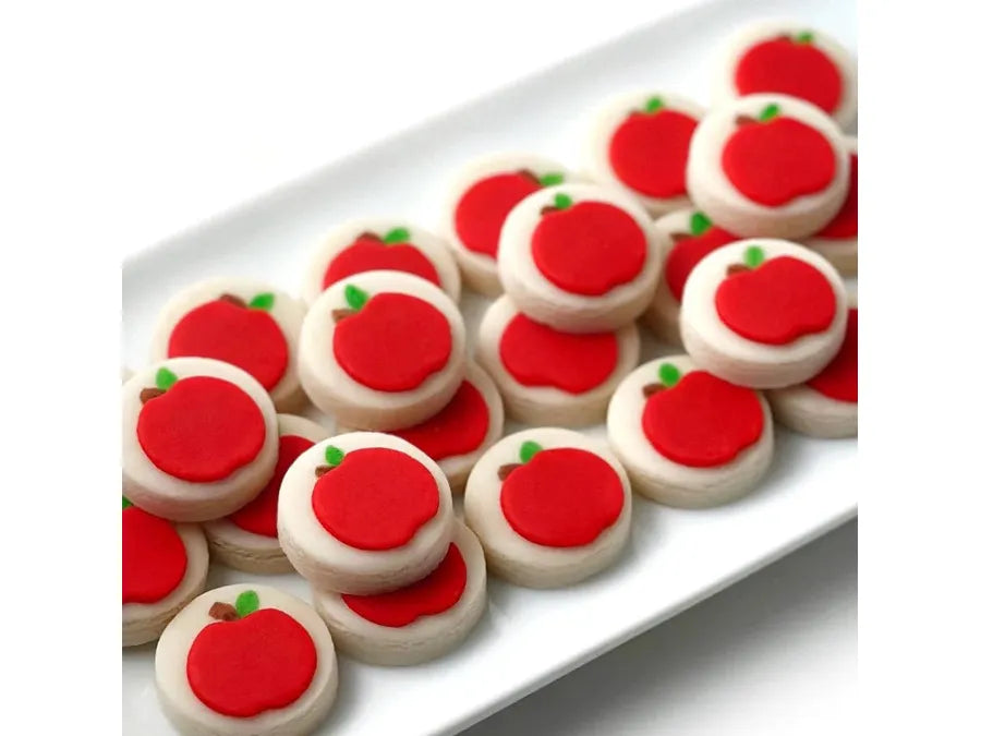 Rosh Hashanah Red Apple Marzipan Candy Bites