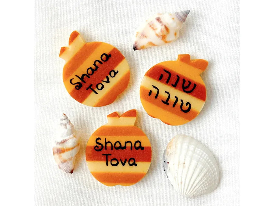 Rosh Hashanah Golden Apple Marzipan Placecards