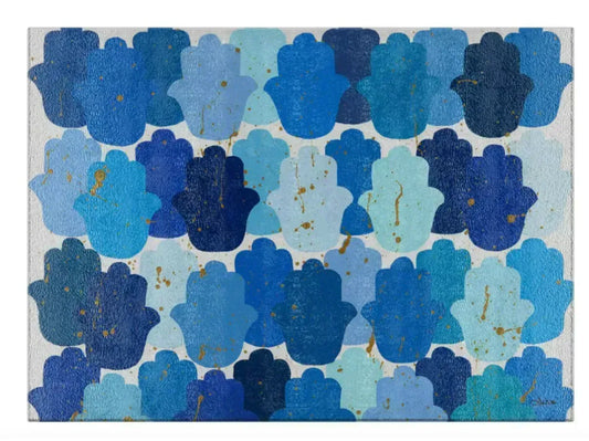 Hamsa Challah Board / Candle Drip Tray