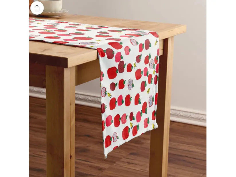 Red Apples Table Runner