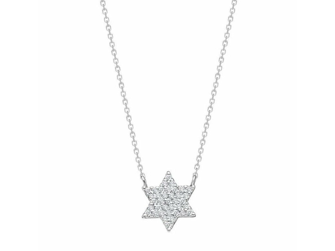 Sparkling star of David necklace