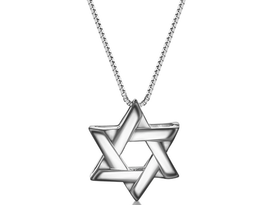 Star of David necklace for men