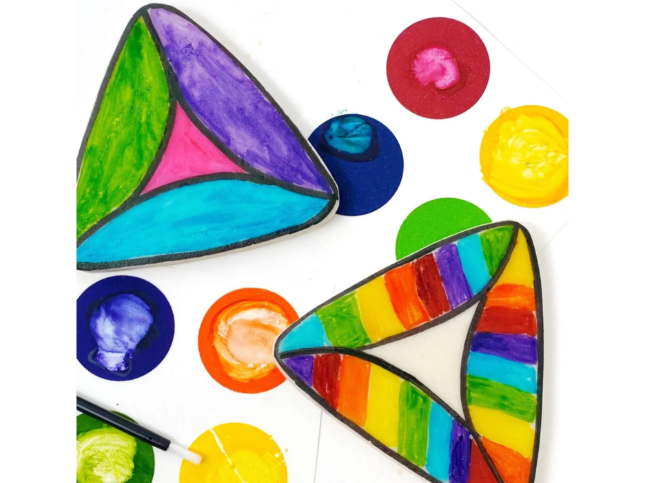 Purim Paint-Your-Own Marzipan Hamantaschen