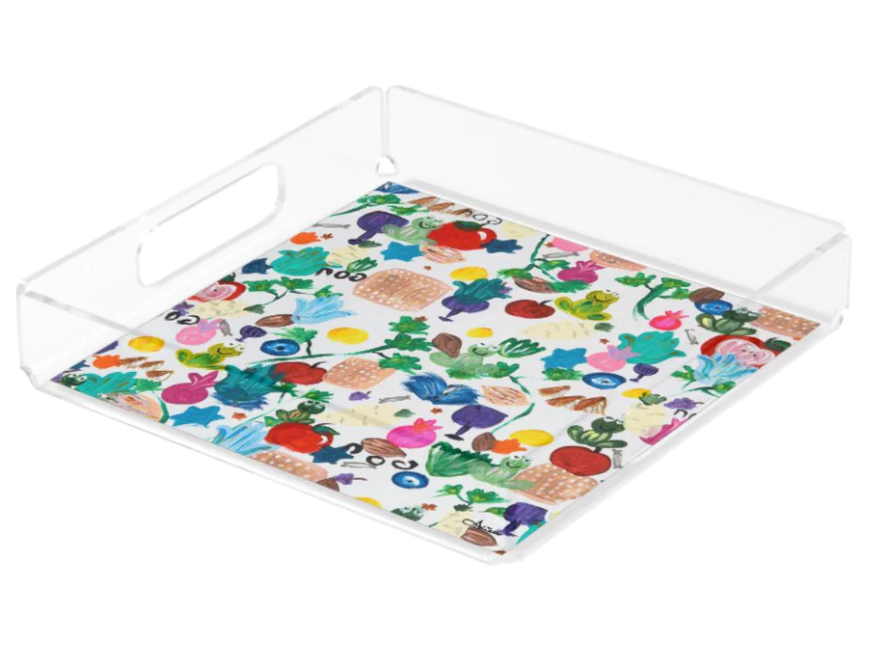 Everything Passover Acrylic Matzah Tray