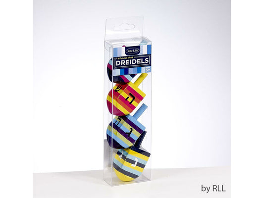 Striped Multicolor Hand Painted Dreidels