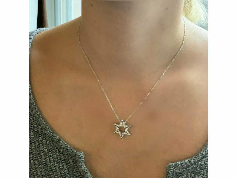 Convertible Star of David and Butterfly Necklace
