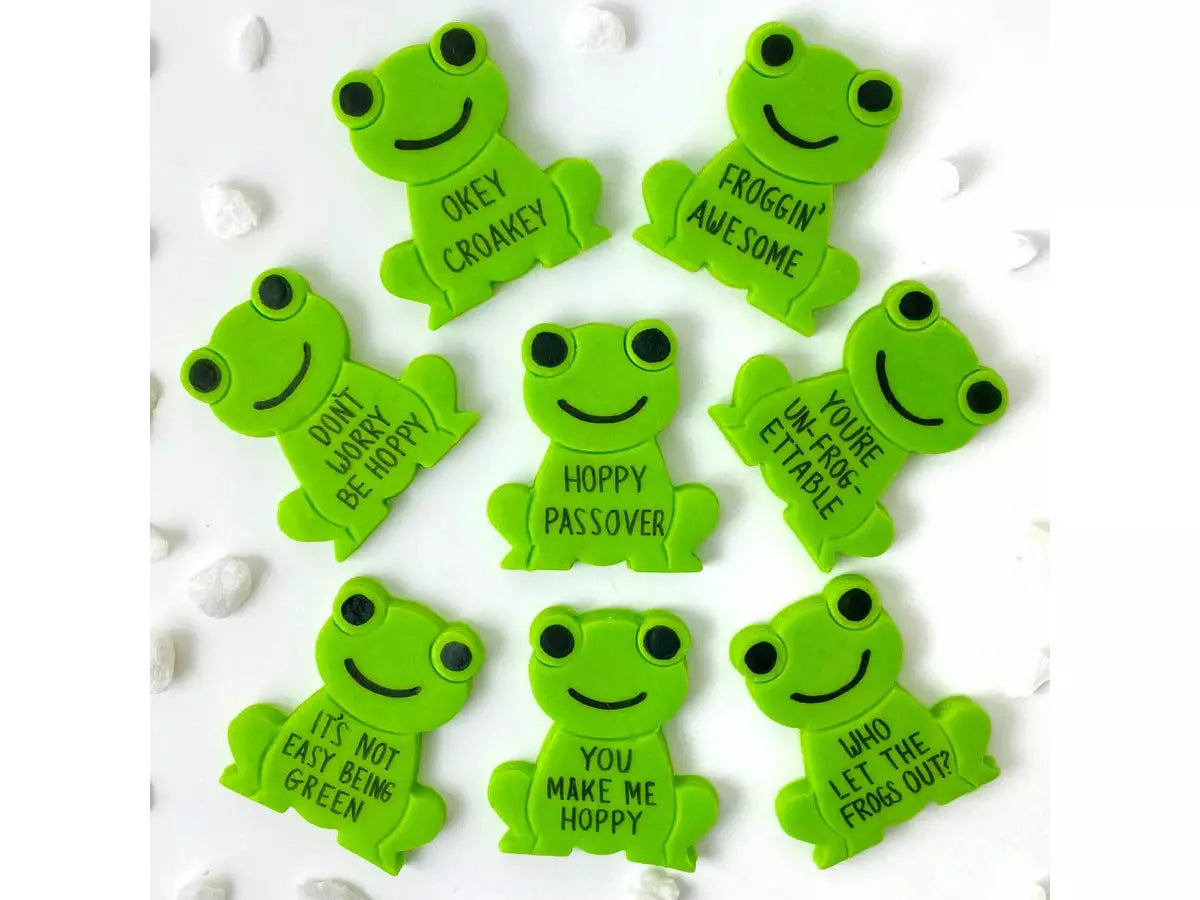 Passover Marzipan Conversation Frogs
