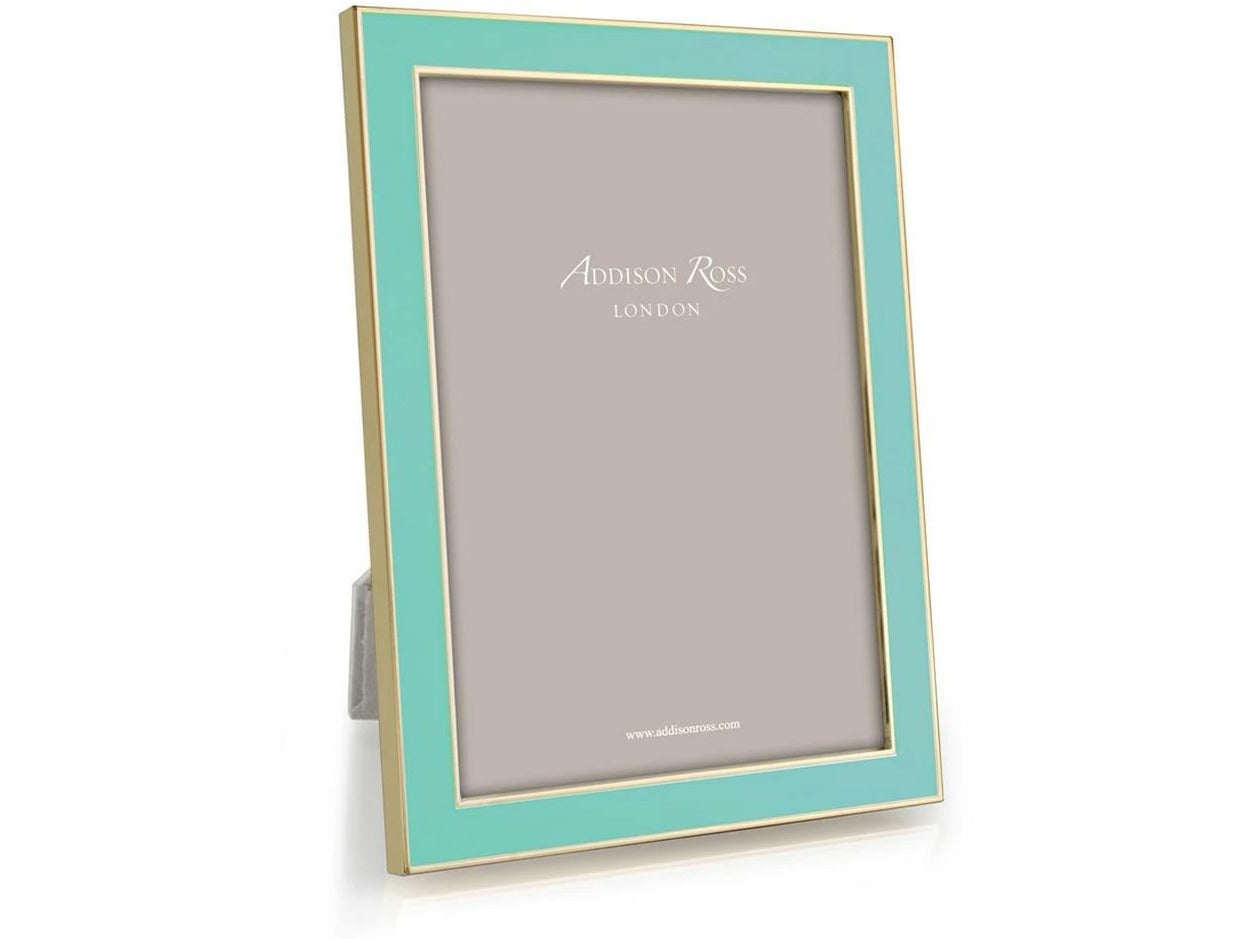 4x6 Enamel Picture Frame in Turquoise