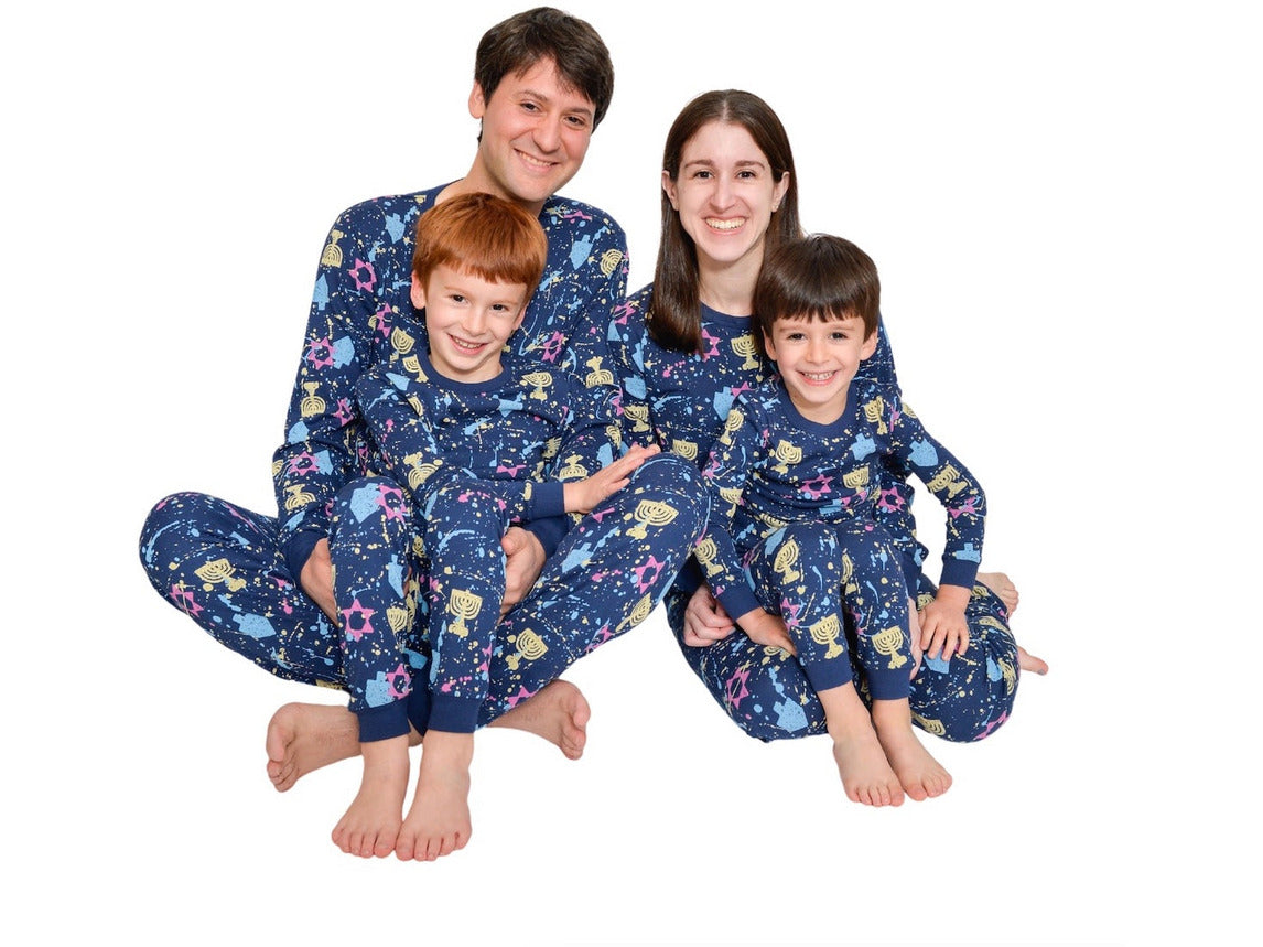 Adult splatter pajamas for Hanukkah