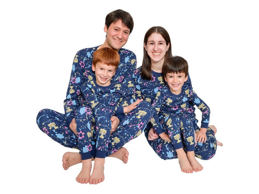 Adult splatter pajamas for Hanukkah