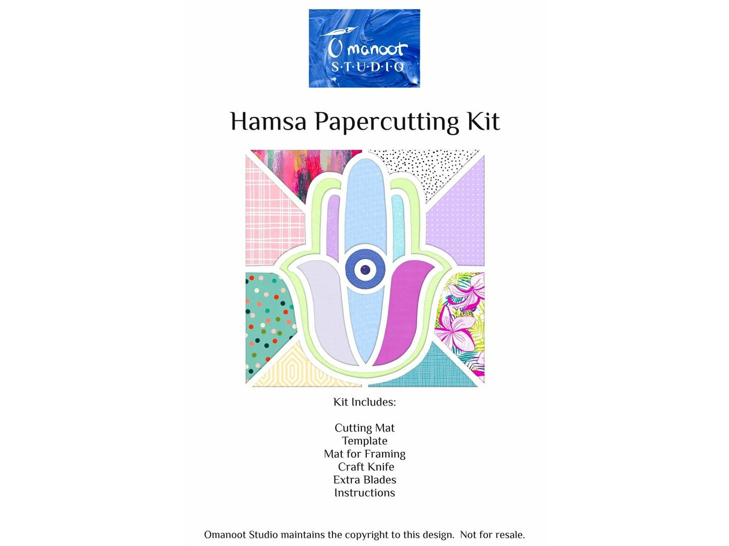Hamsa Papercutting Art Kit