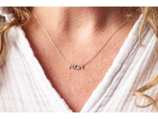 Imma (Mom in Hebrew) CZ Necklace