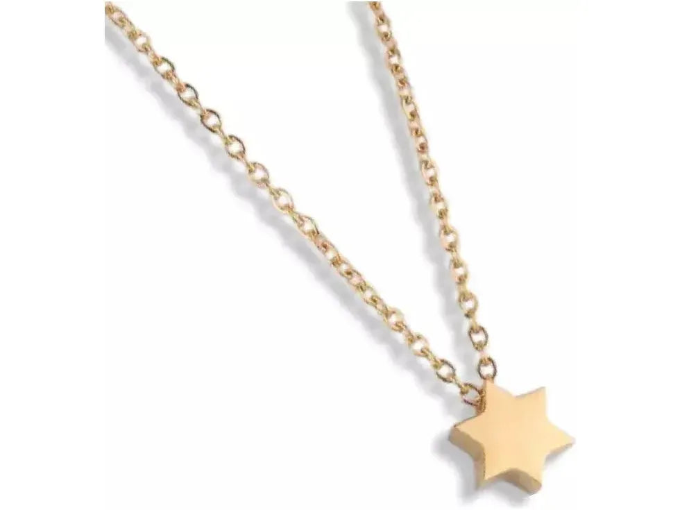 Tiny star of david 2025 necklace