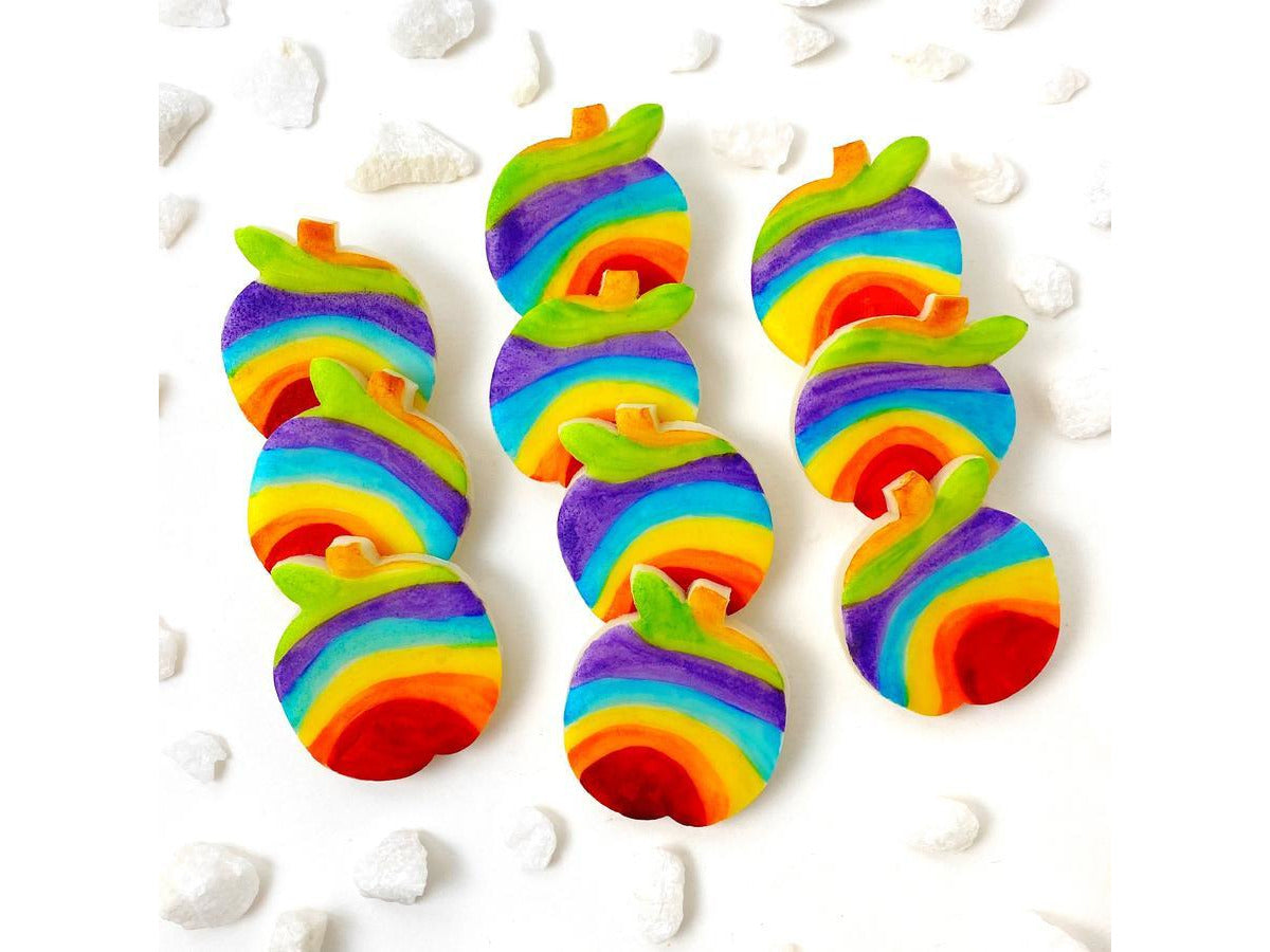 Rosh Hashanah Rainbow Apple Tiles