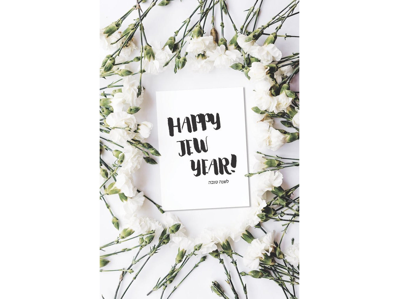 Happy Jew Year - Rosh Hashanah Greeting Cards - Pack of 6
