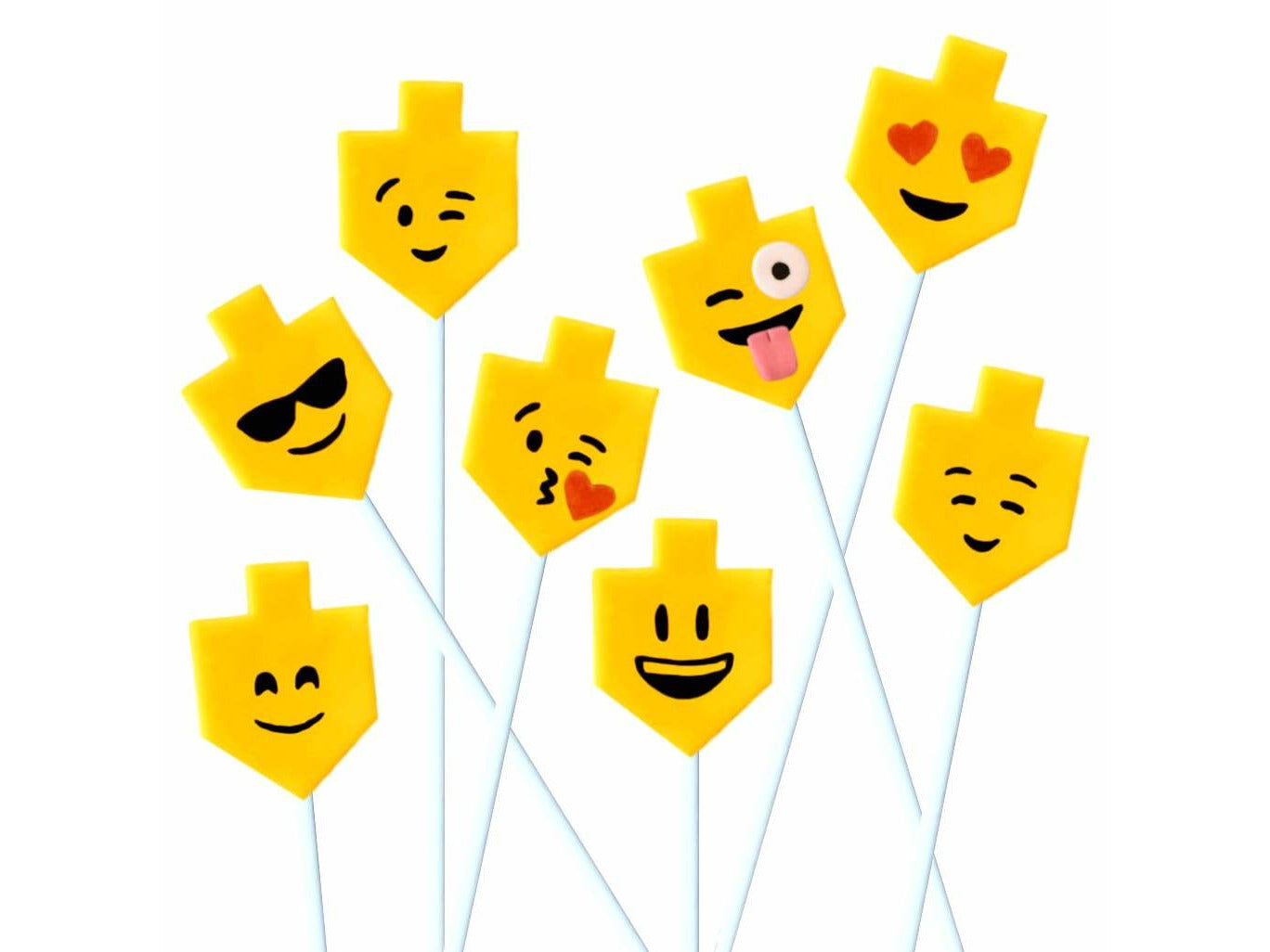 Marzipan Emoji Dreidel Set